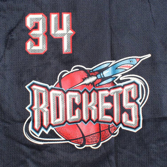 Vintage Champion Hakeem Olajuwon Houston Rockets jersey L 14-16 - Picture 3 of 6